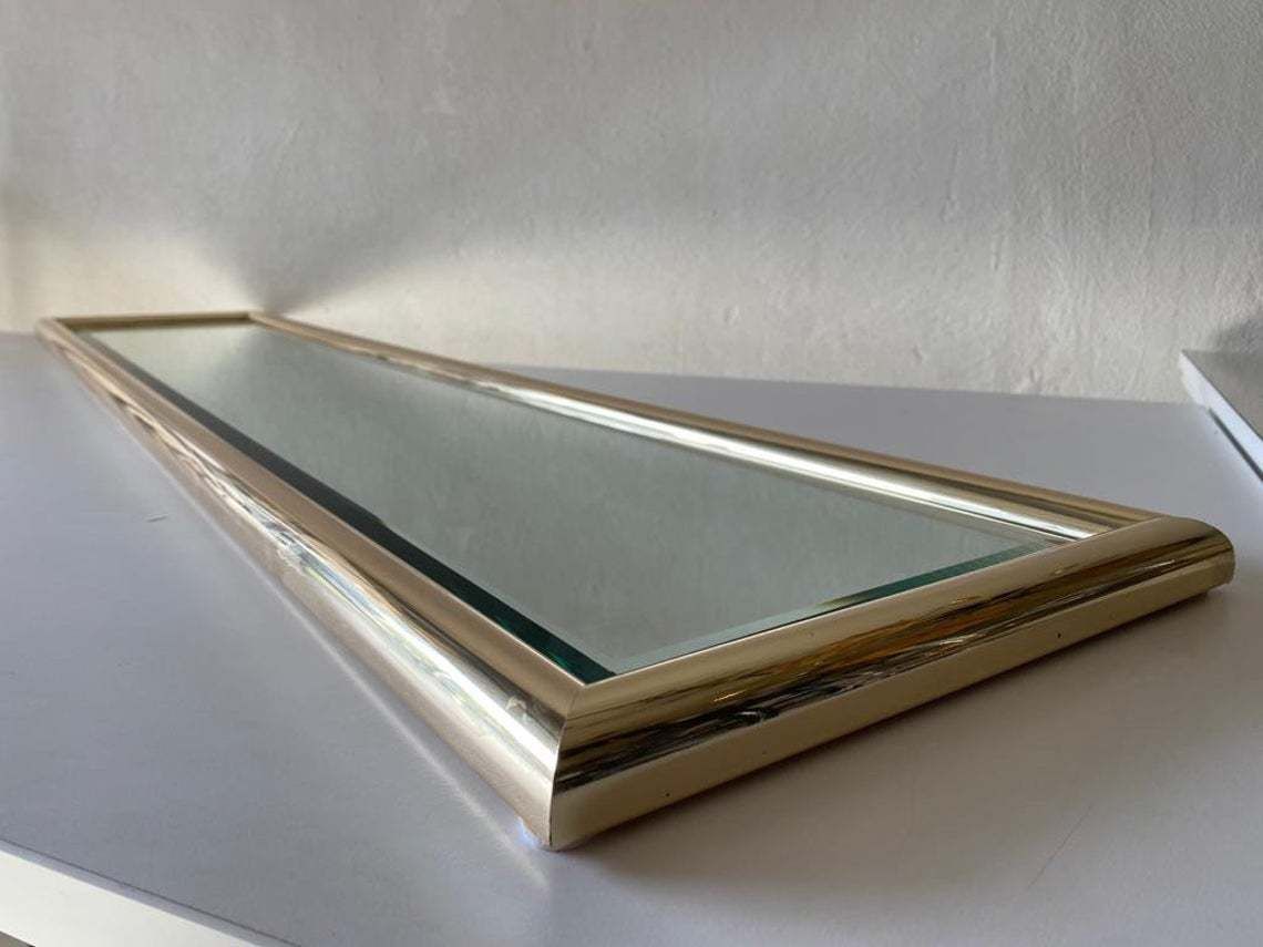 photo furniture Gold Metal Frame Rectangle Tall Dressing Mirror By Schöninger