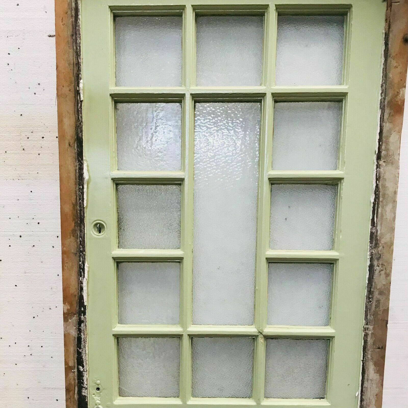 Service Door With Small Panes And Glazed Transom 20th Century photo vinterior