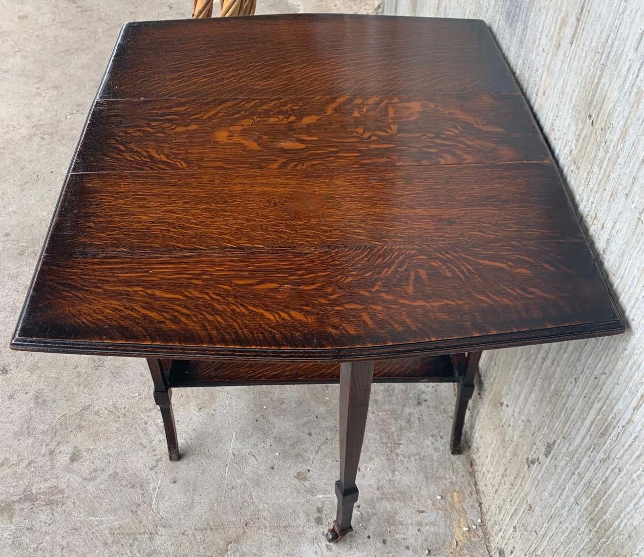 19th Victorian Small Salesman Sample Gateleg Folding Side Table photo 1194.0