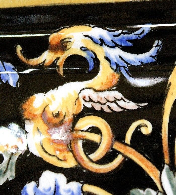 photo buy Gien Earthenware Planter With Polychrome Decorations, Late 19th / Early 20th Century