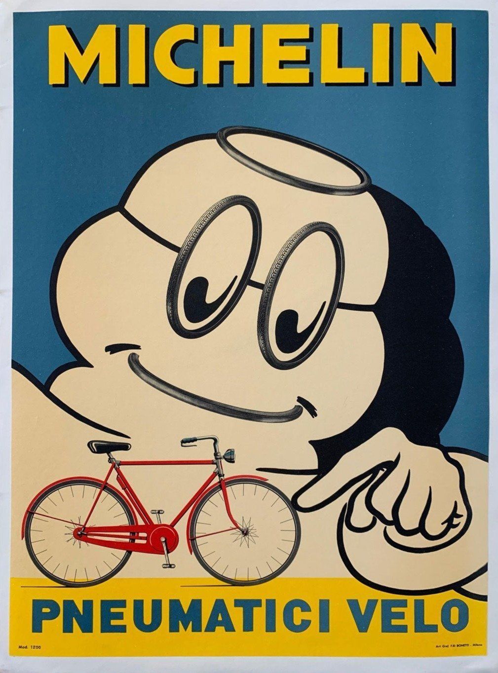 Michelin Pneumatici Velo Original Vintage Poster