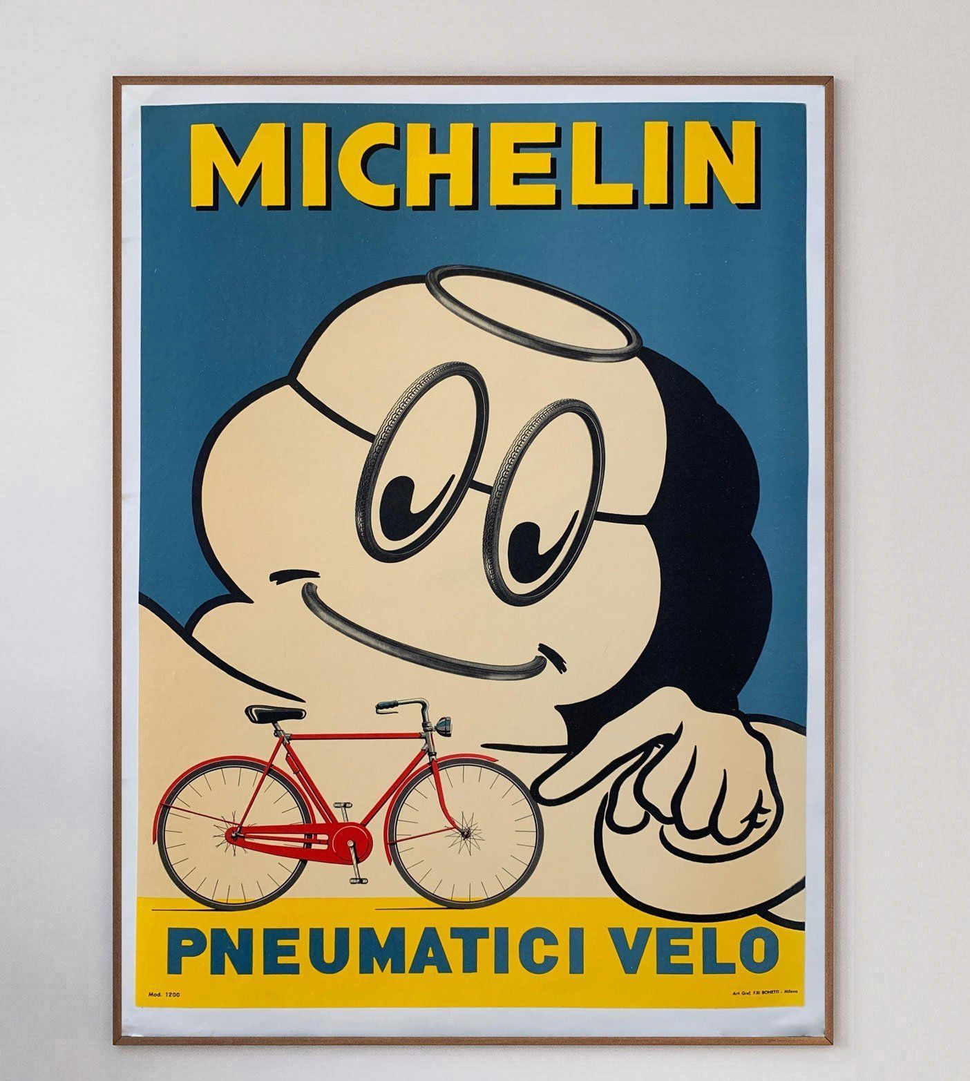 Michelin Pneumatici Velo Original Vintage Poster photo 971.0