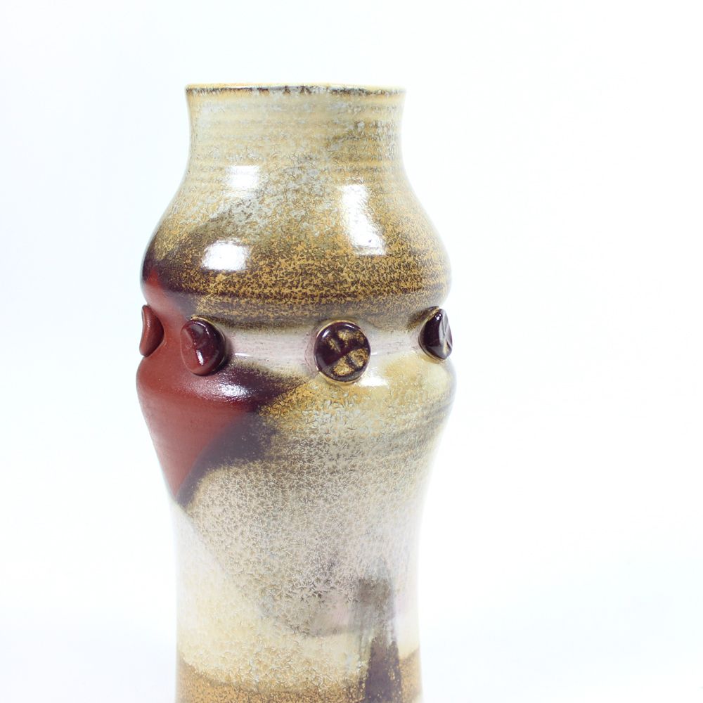 Midcentury Ceramic Vase, Czechoslovakia 1960s photo buy