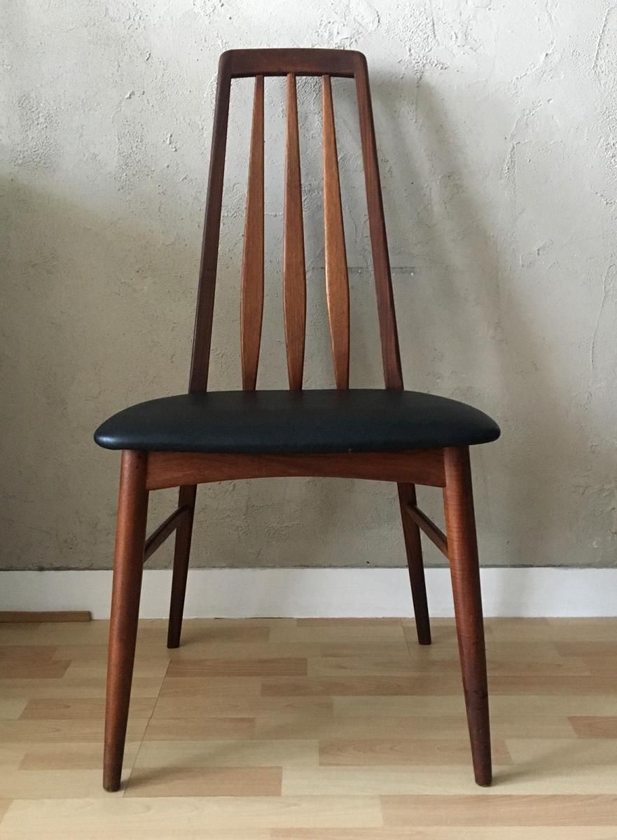Mid Century Eva Teak Dining Chair By Niels Koefoed For Koefoeds Hornslet