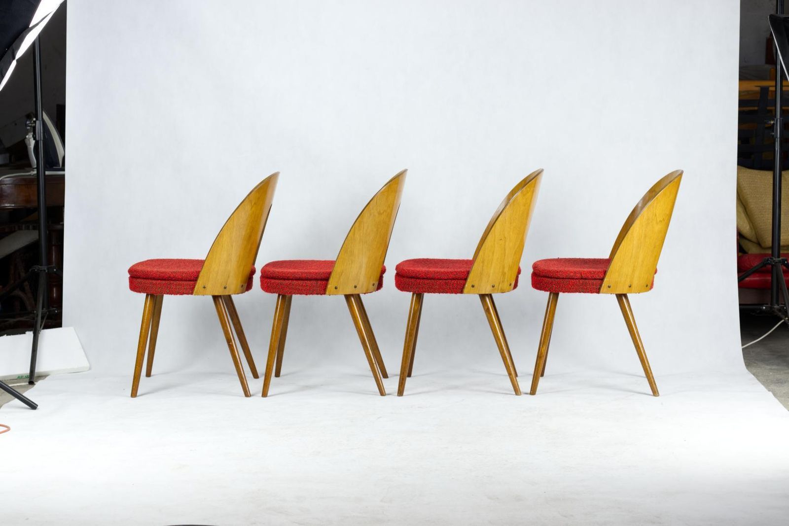 Mid Century Dining Chairs By Antonín šuman For Tatra Nabytok Np, 1960s photo 1309.0