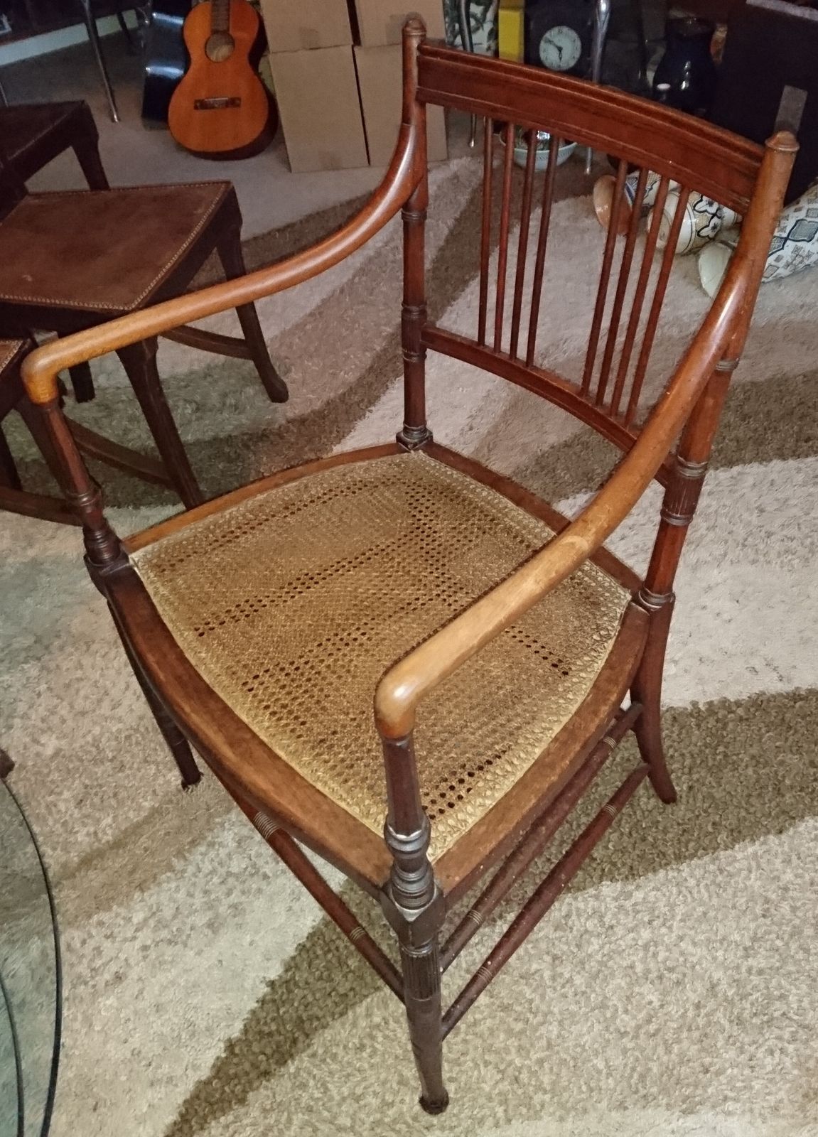 A Fine Late Victorian Aesthetic Movement Armchair In Walnut Attributed To Collinson And Lock photo 995.0
