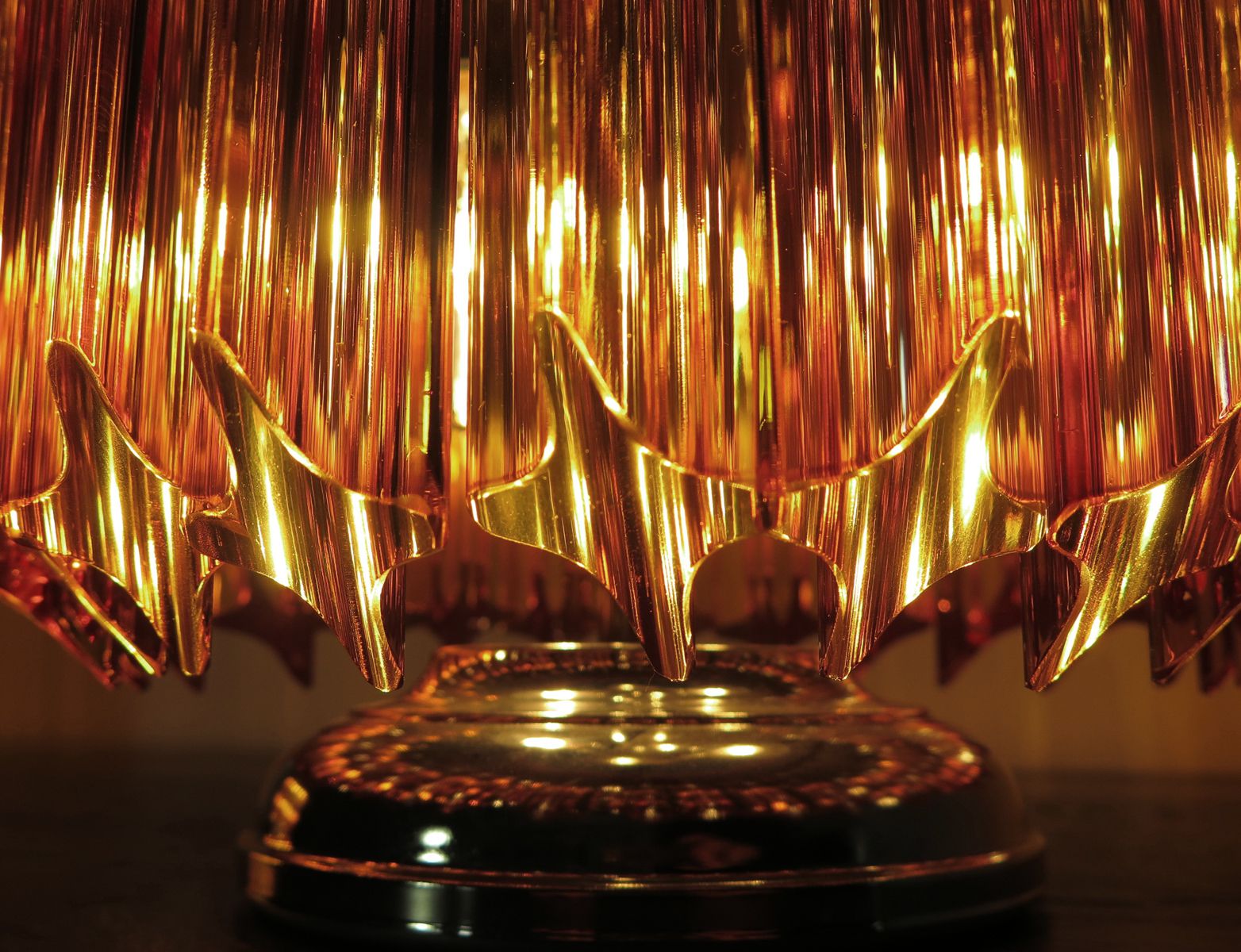 photo furniture Amber Quadriedri Table Lamp Venini Style