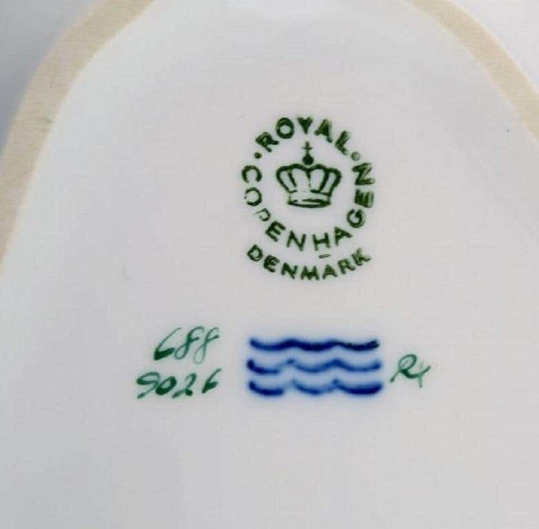 Two Royal Copenhagen Brown Rose Serving Dishes, 1960s photo vinterior