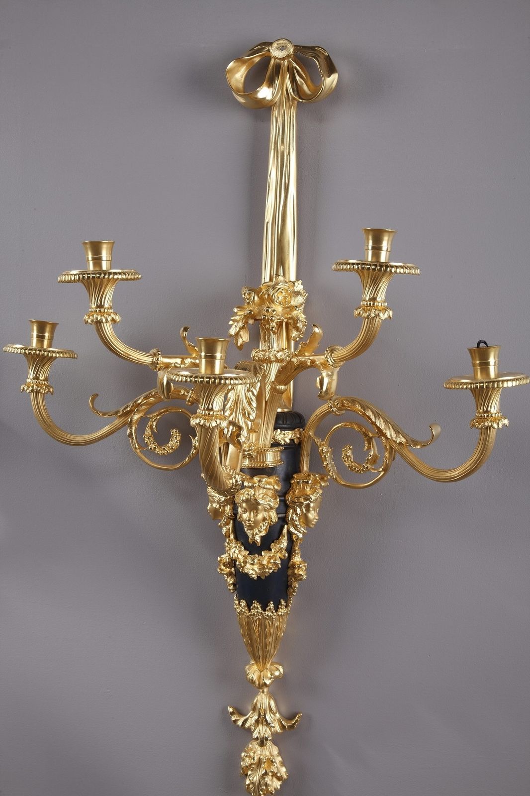 Monumental Louis XVI Style Wall Sconces After Thomire photo 16710.0