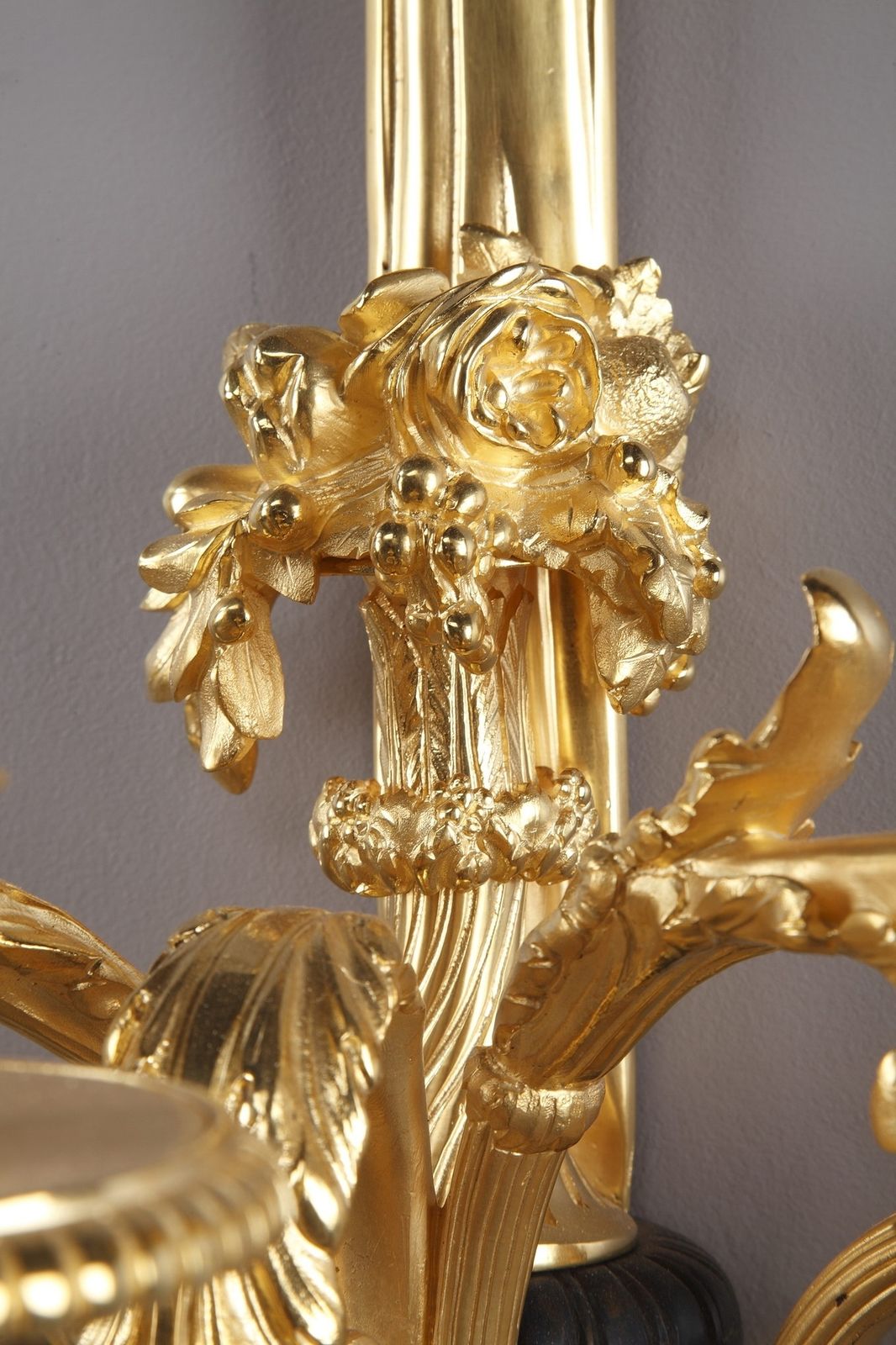 Lighting Monumental Louis XVI Style Wall Sconces After Thomire photo