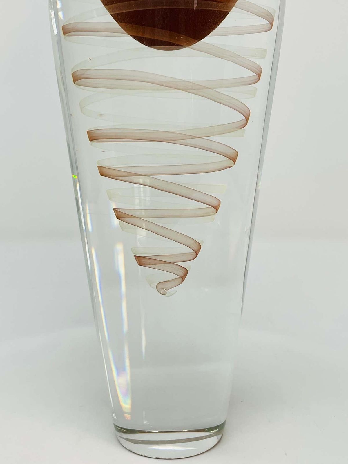 Mid Century Modern Murano Glass Vase By Seguso, Vetri D'arte, 1960s photo furniture