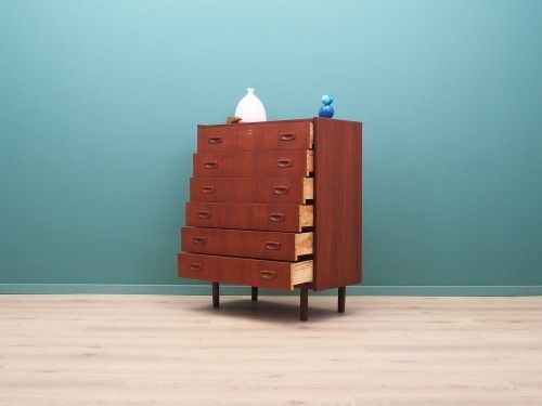 Teakhouten Ladekast, Deens Design, Ca. Jaren 1970, Gemaakt In Denemarken photo Meubels