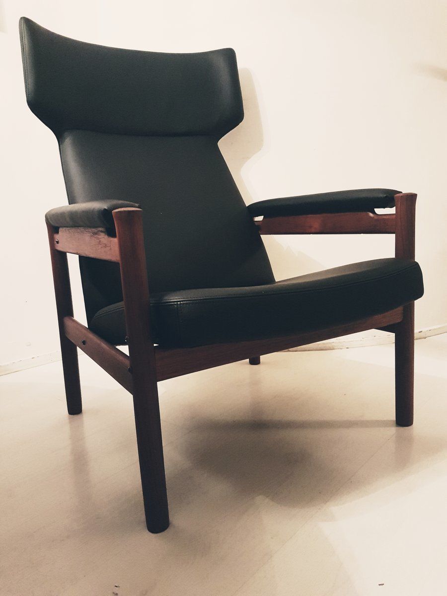 Mid Century Model 4365 Wing Chair By Hansen, Soren For Fritz Hansen, 1960s photo Furniture