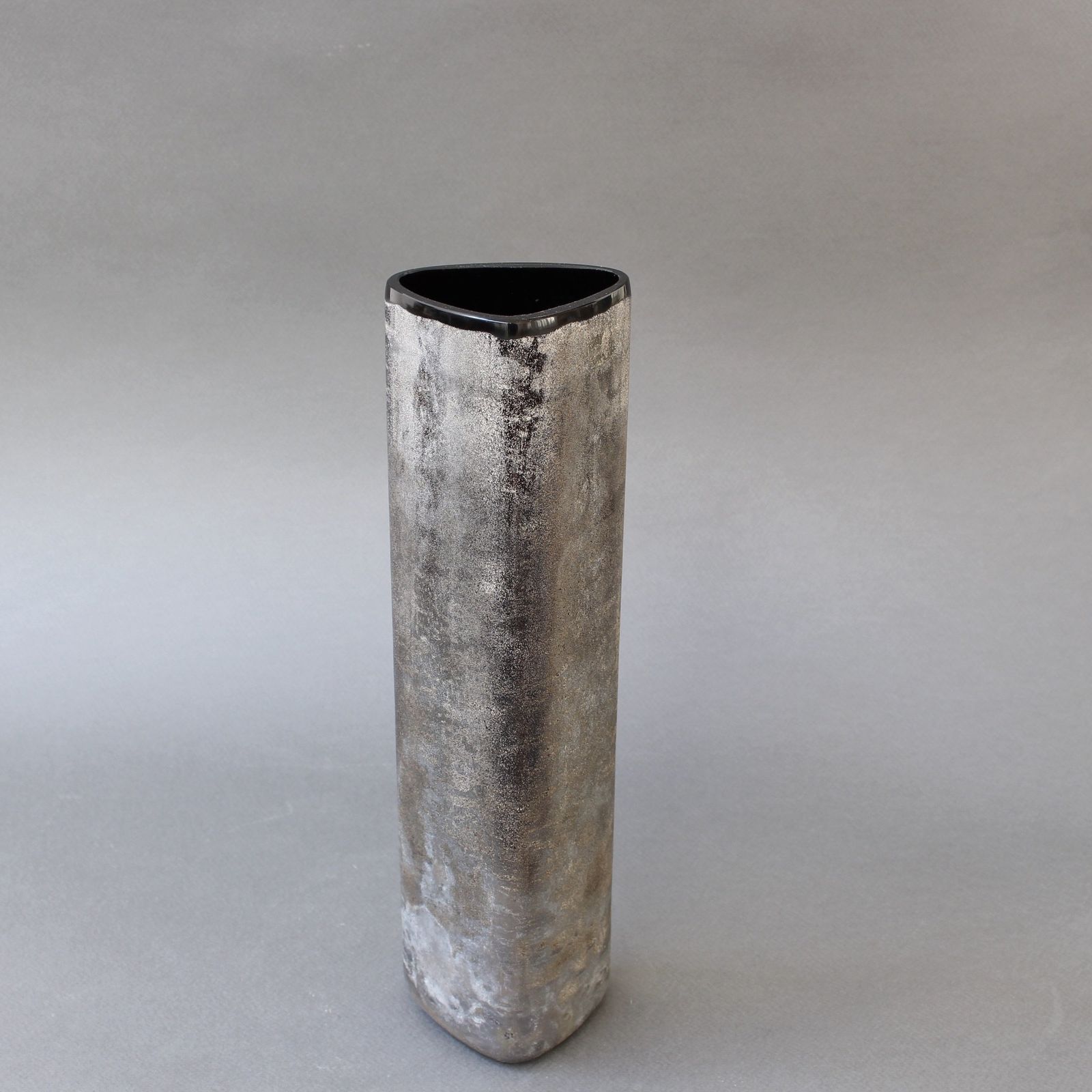 Italian Vintage Murano Glass 'Scavo' Vase By Alfredo Barbini II (Circa 1970s)