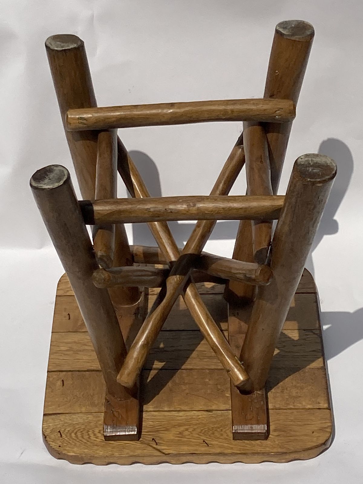 Brutalist Wabi Sabi Organic Tree Stool Or Hocker 1970 photo furniture