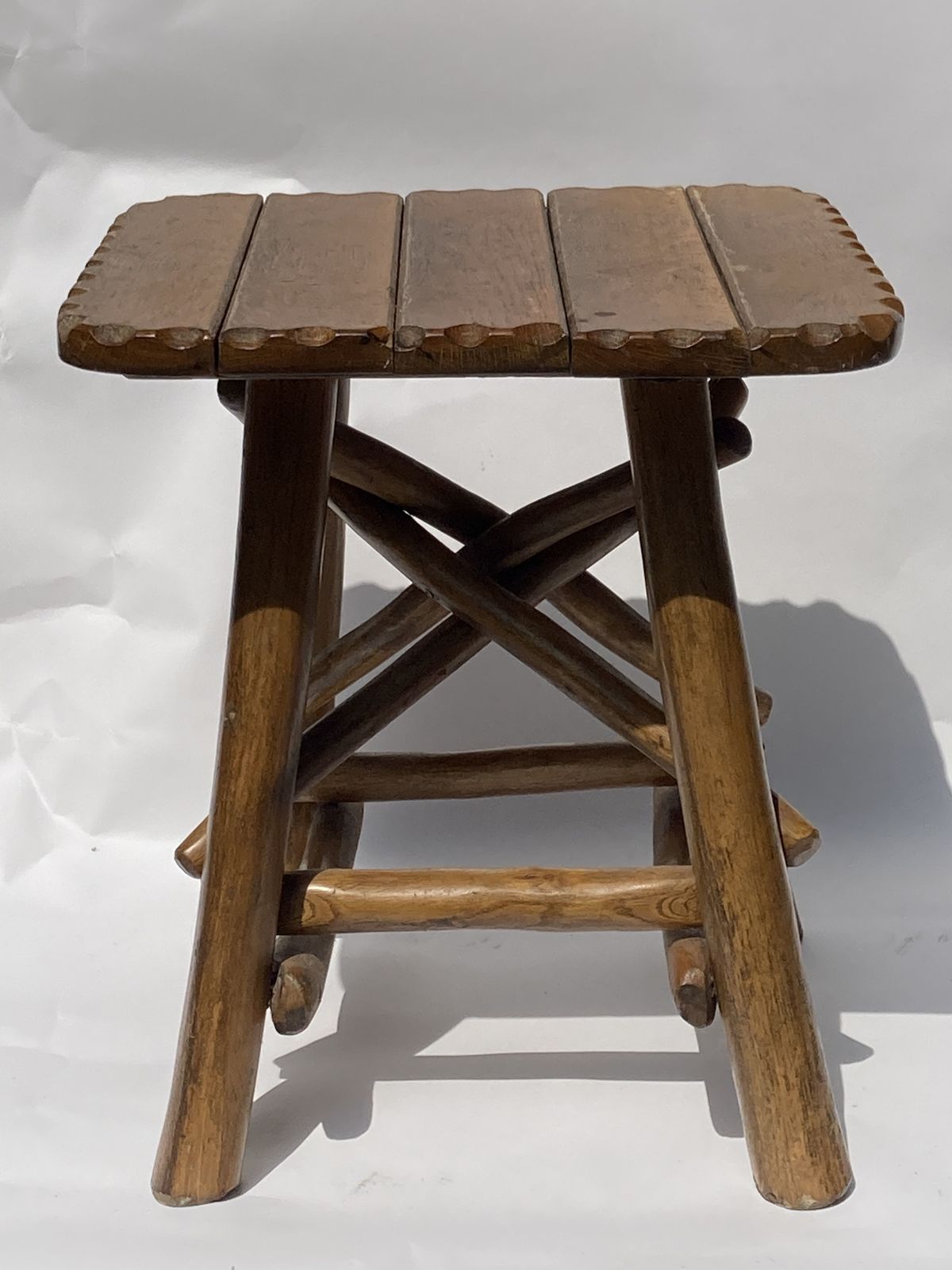Brutalist Wabi Sabi Organic Tree Stool Or Hocker 1970 photo Furniture
