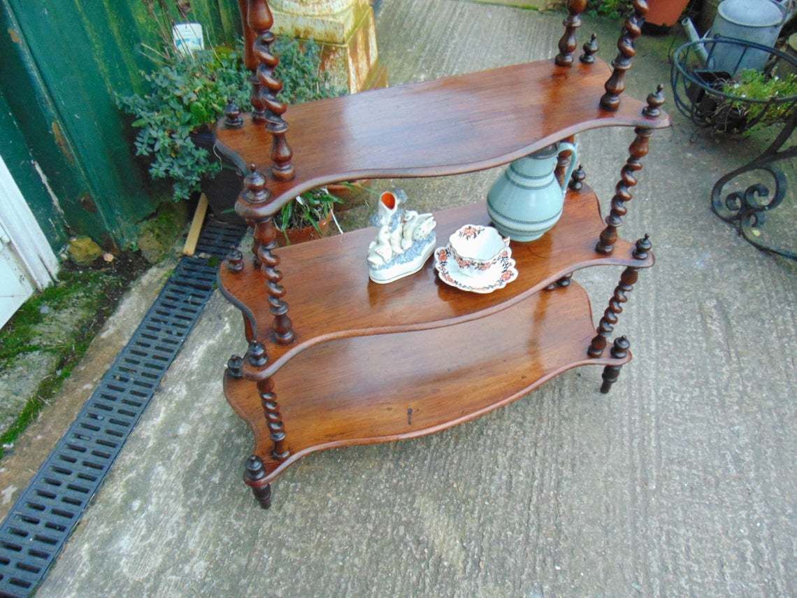 Victorian Rosewood What Not, 1800s photo for sale