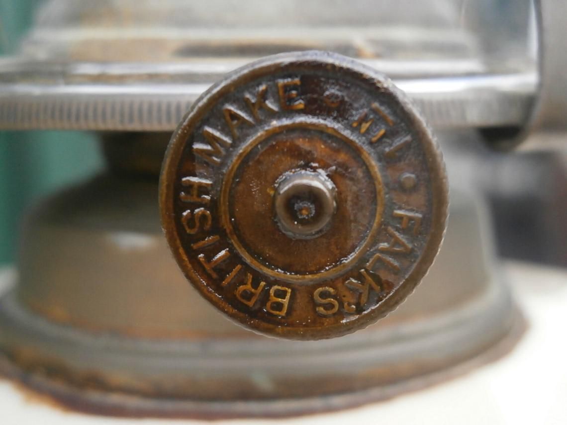 Falks Oil Lamp, 1900s, Glass photo vintage