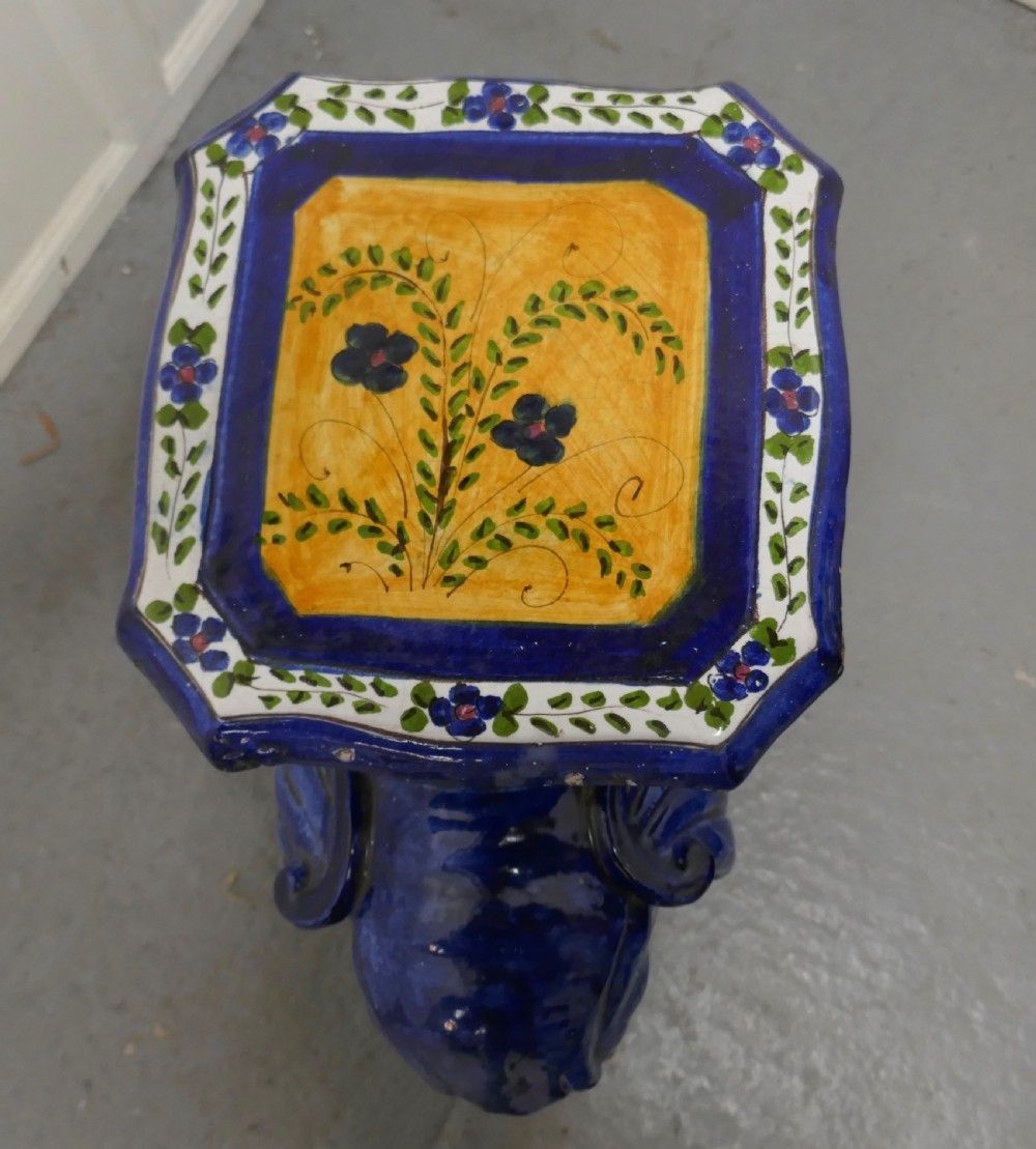 Colourful North African Terra Cotta Elephant Statue Seat photo vinterior