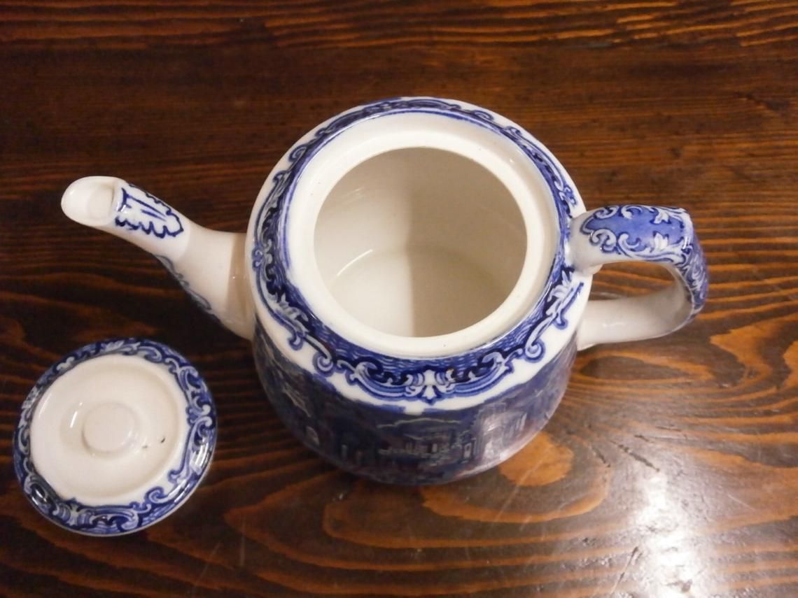 George Jones & Co Abbey Ware Teapot Vintage 1930 photo vinterior