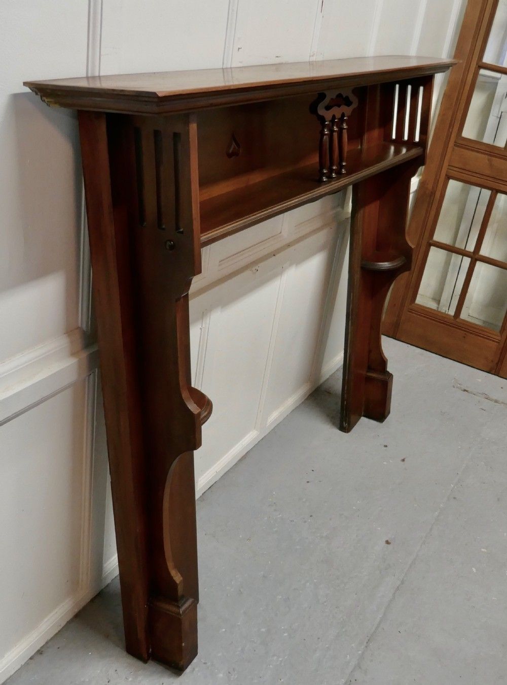 1930s Art Deco Style Mahogany Fireplace photo vinterior