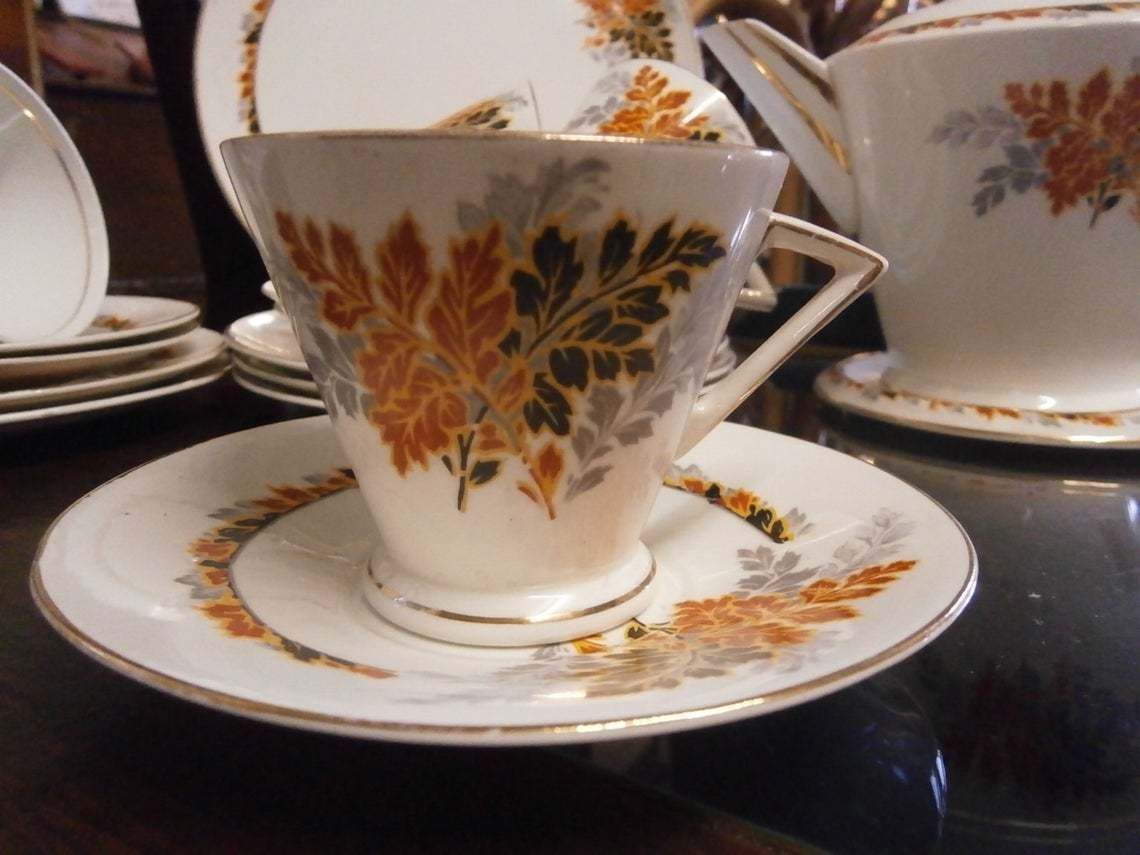 Art Deco Pallisy Tea Set C1930s   Vintage. photo furniture