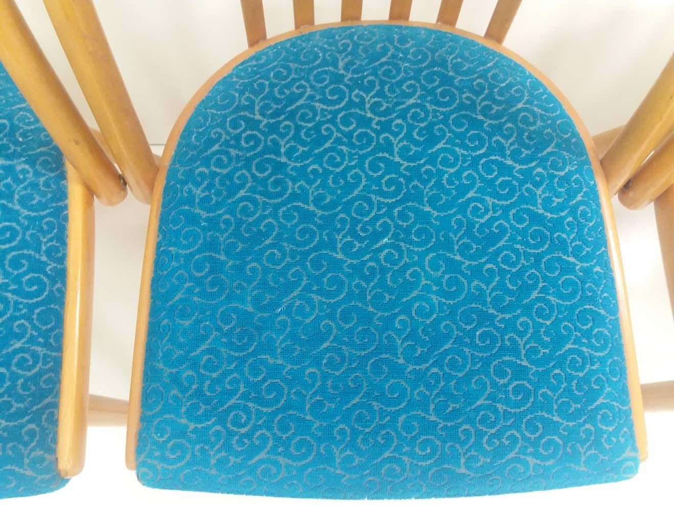 1960 Set Of 4 Design Retro Chair, Antonín šuman For Ton, Czechoslovakia photo vintage