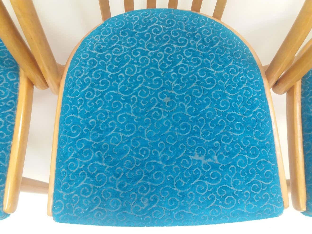 photo furniture 1960 Set Of 4 Design Retro Chair, Antonín šuman For Ton, Czechoslovakia