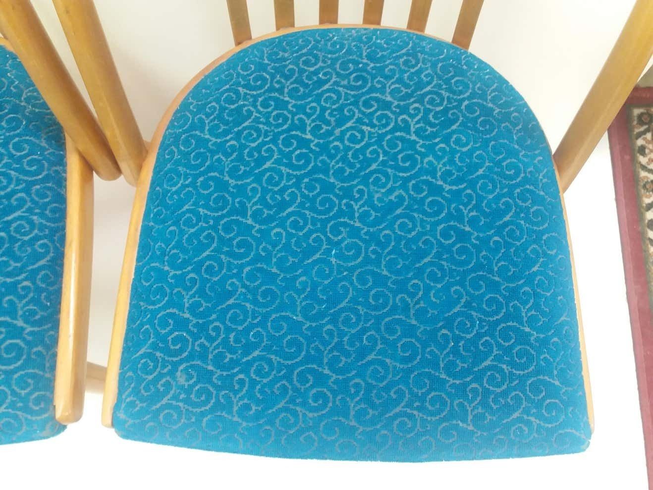 photo for sale 1960 Set Of 4 Design Retro Chair, Antonín šuman For Ton, Czechoslovakia