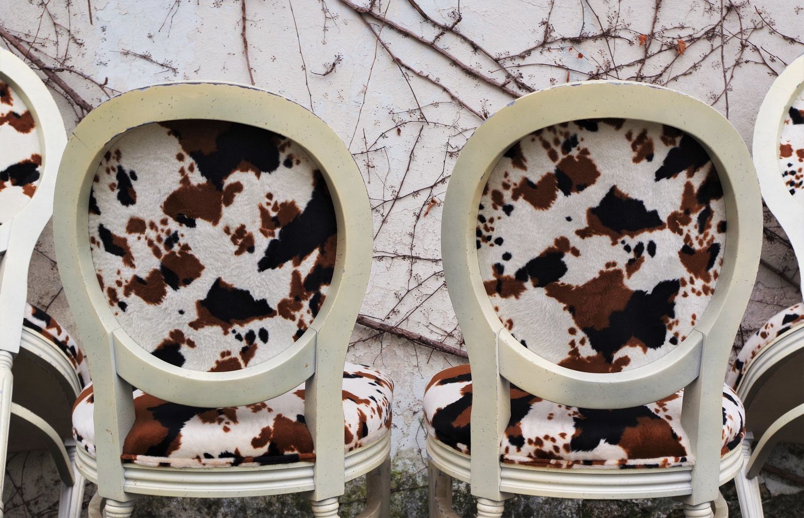 photo vinterior Baroque Style Wooden Dining Chairs, 1980s, Set Of 6