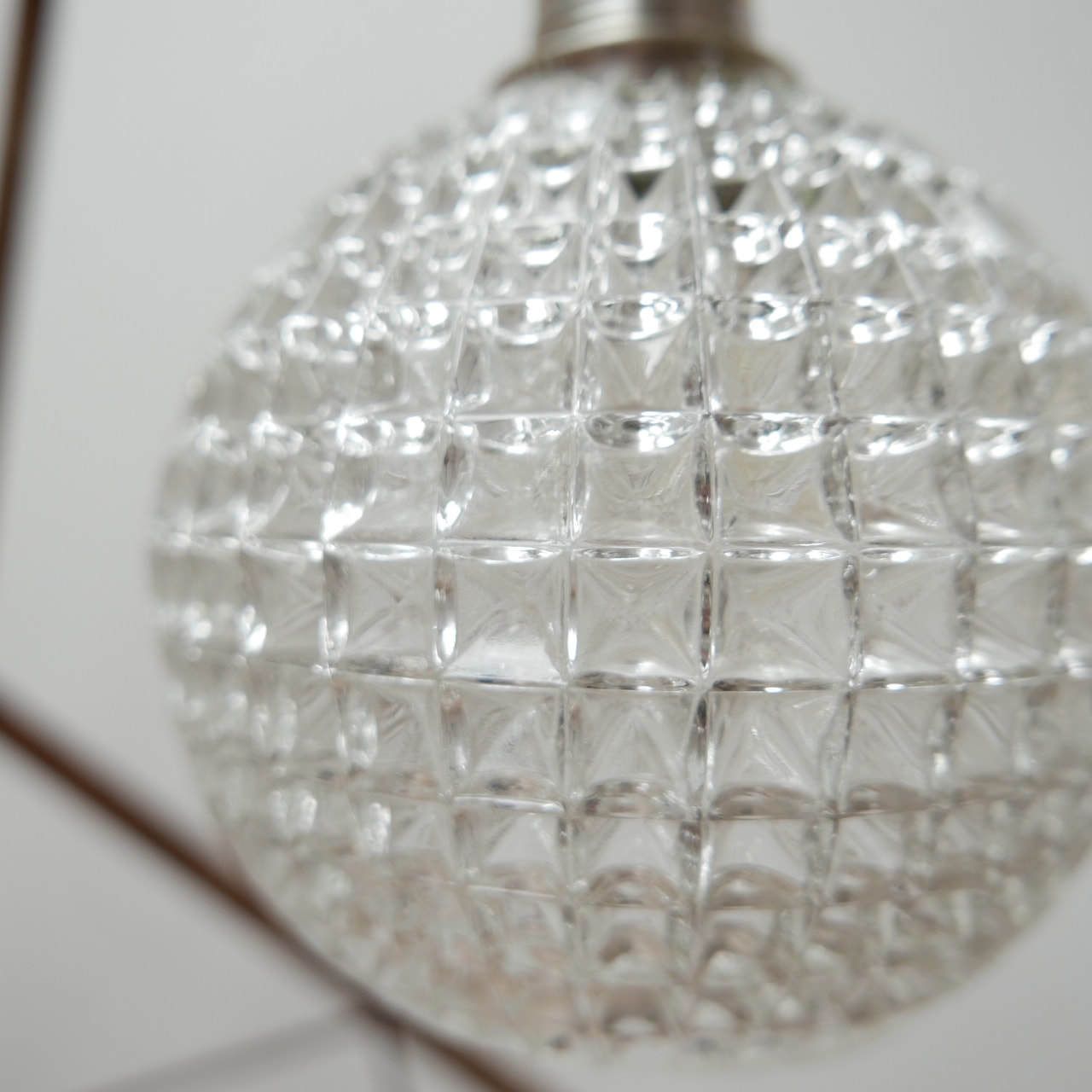 Run Of Late 20th Dutch Glass Ball Pendant Lights (15) photo for sale