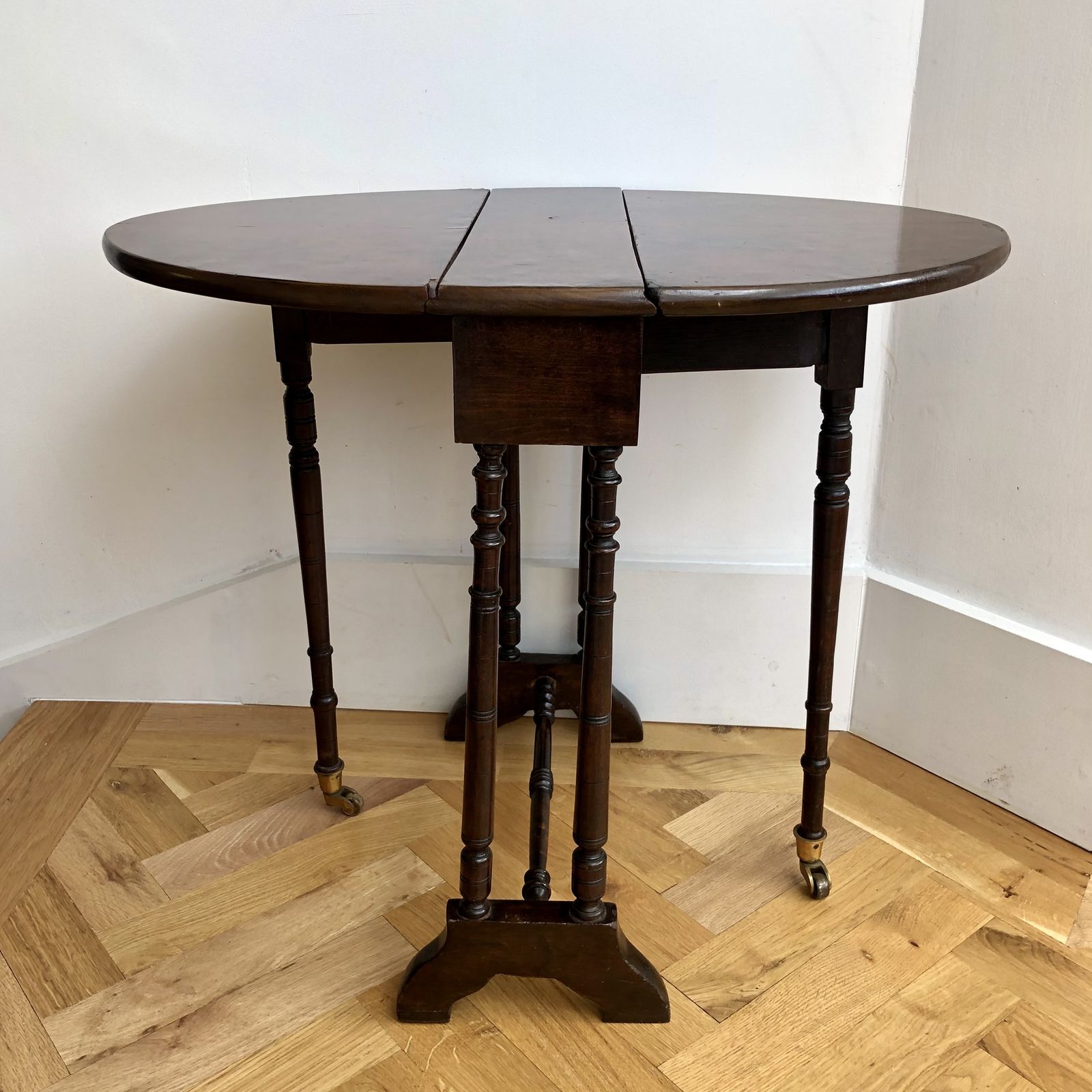 photo for sale Victorian Burr Walnut Baby Sutherland Table