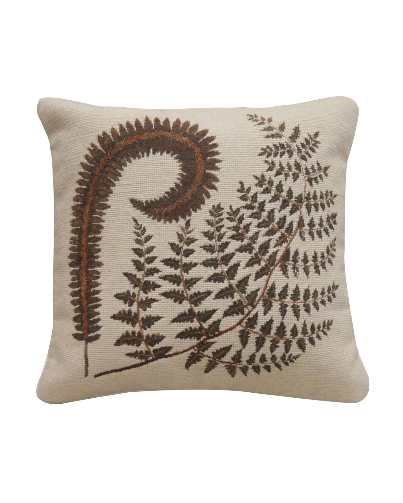 Pair Of Botanical Cushion Covers Fern Design Pillow Case 45x45cm photo 270.0