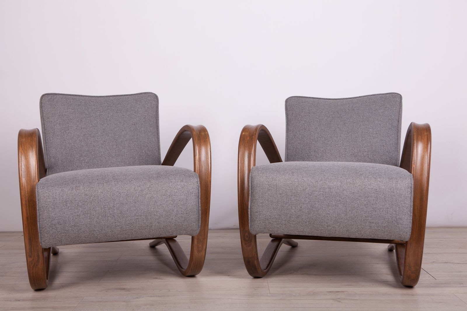 Model H 269 Lounge Chairs By Jindřich Halabala For Up Závody, 1930s, Set Of 2 photo for sale