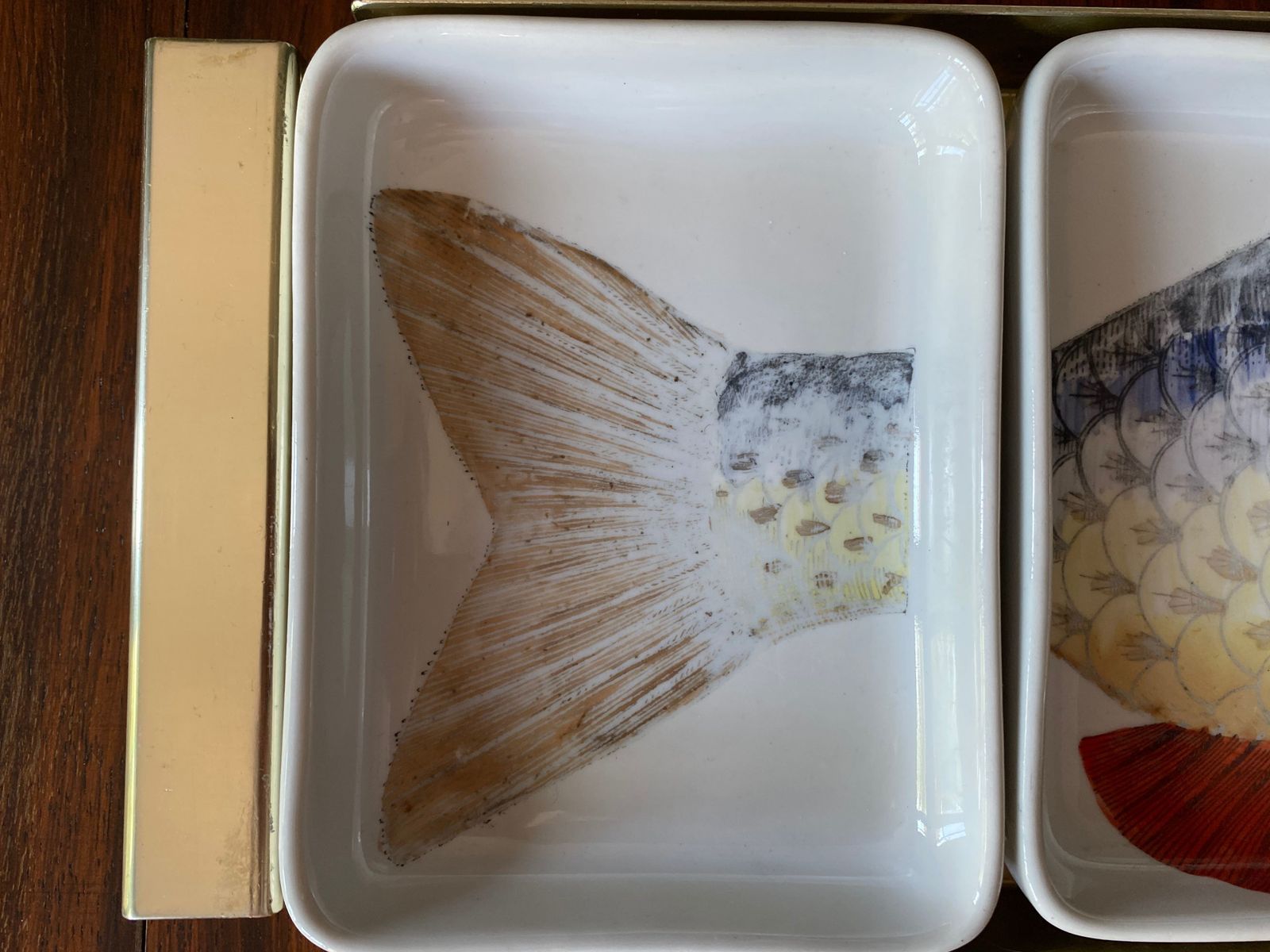 1960s Fish Pesci Appetizer Or Hors D'oeuvre Tray By Piero Fornasetti photo for sale