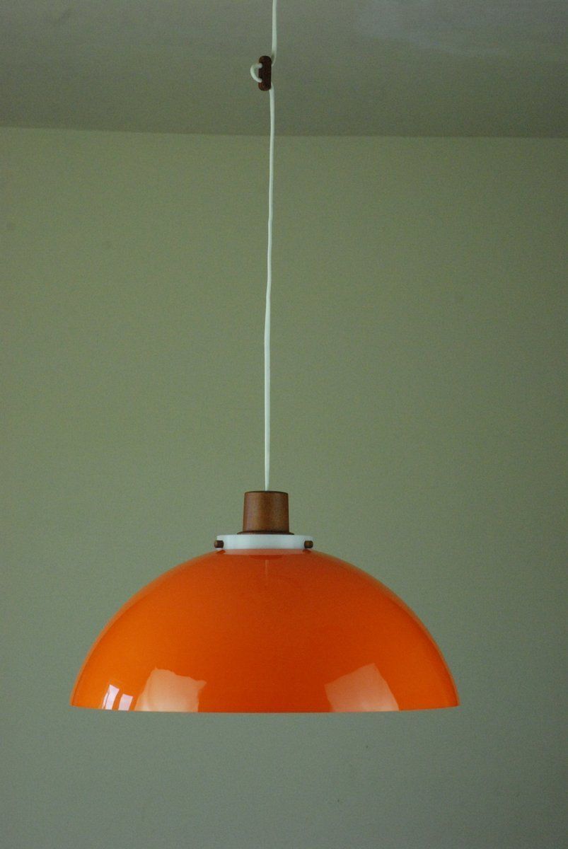 Pendant Lamp By Uno & östen Kristiansson For Luxus, Vittsjö, Sweden, 1960s photo 595.0
