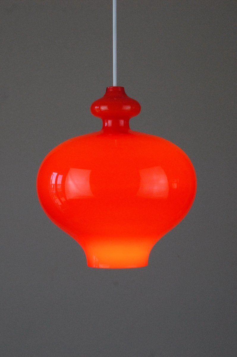 Glass Oplight 62 Pendant Lamp By Hans Agne Jakobsson For Ab Markaryd / Flygsfors Of Sweden photo 545.0