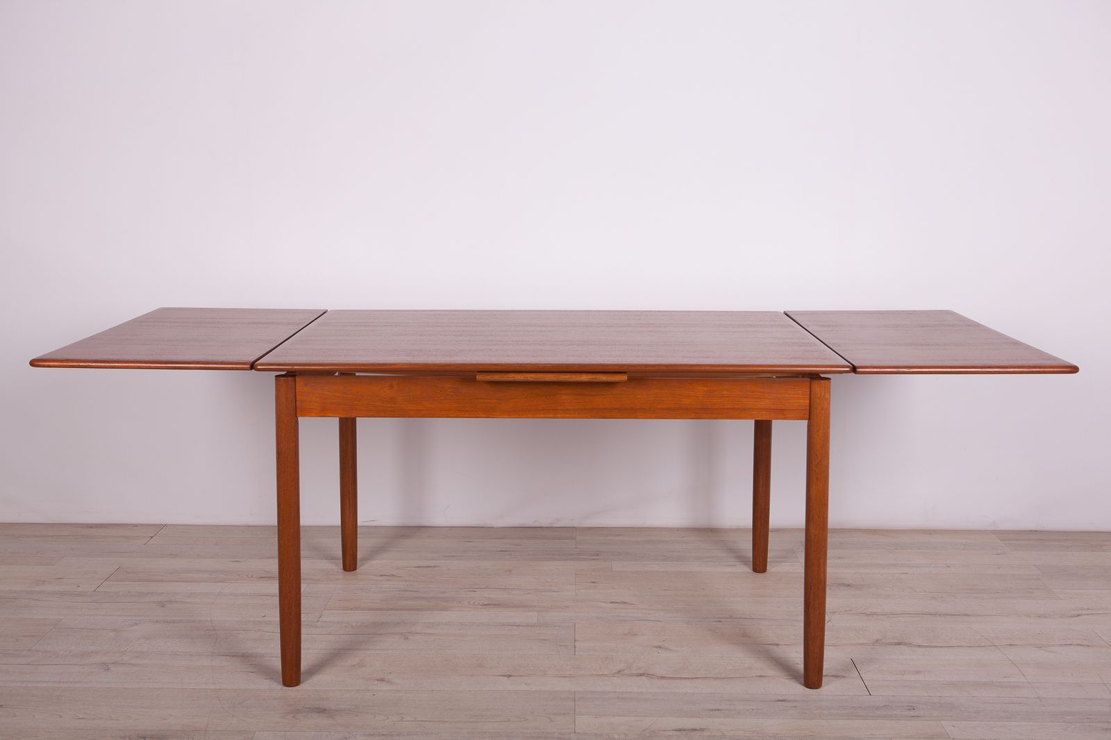 Furniture Danish Extendable Teak Dining Table, 1960s photo