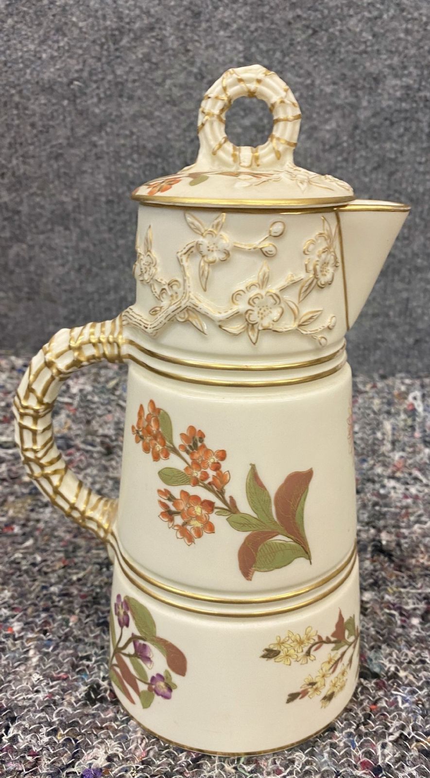 Antique Royal Worcester Coffee Pot photo for sale