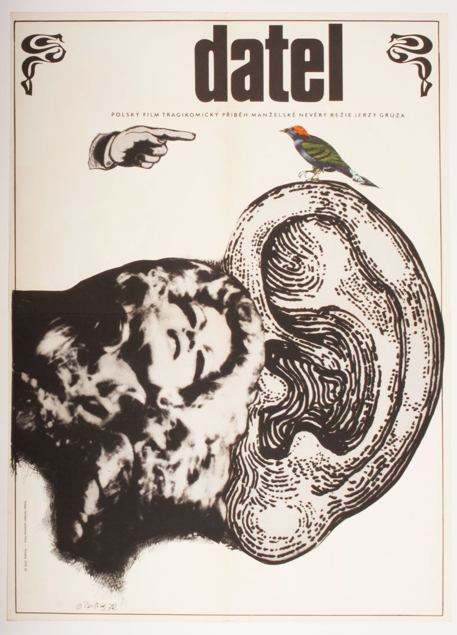 Movie Poster, The Woodpecker, Karel Teissig, 1970 photo furniture