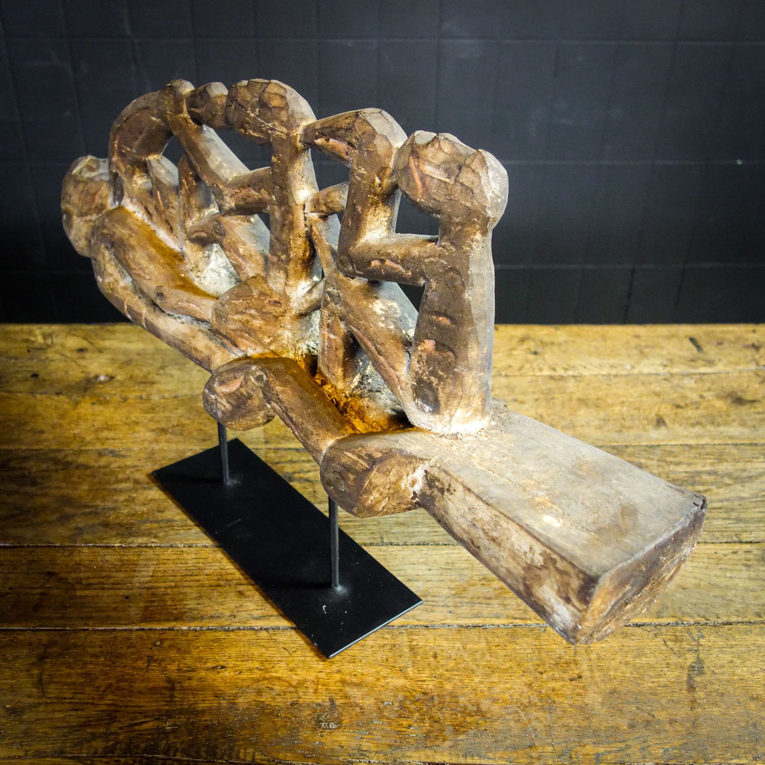 Asmat Prauw Figurehead Of Canoe – New Guinea photo vintage