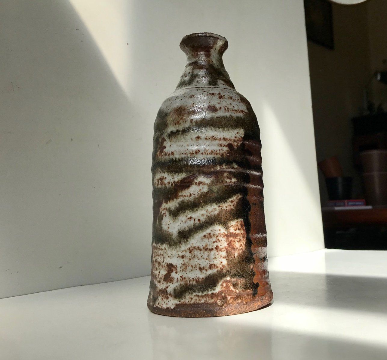 Scandinavian Stoneware Vase, 1970s photo for sale