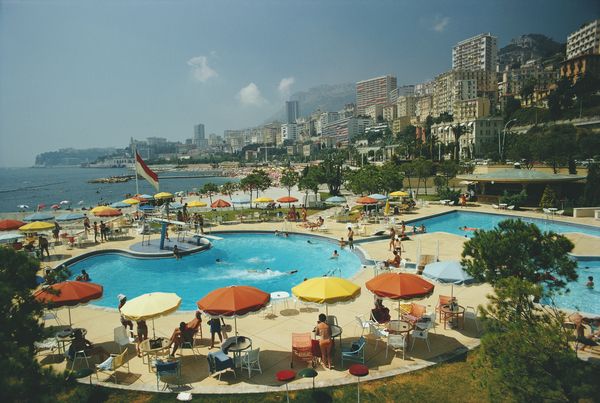 ' Monte Carlo Beach Club ' By Slim Aarons Oversized C Type