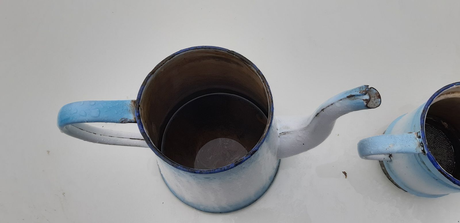 19th Century Enamelled Coffee Maker photo vintage