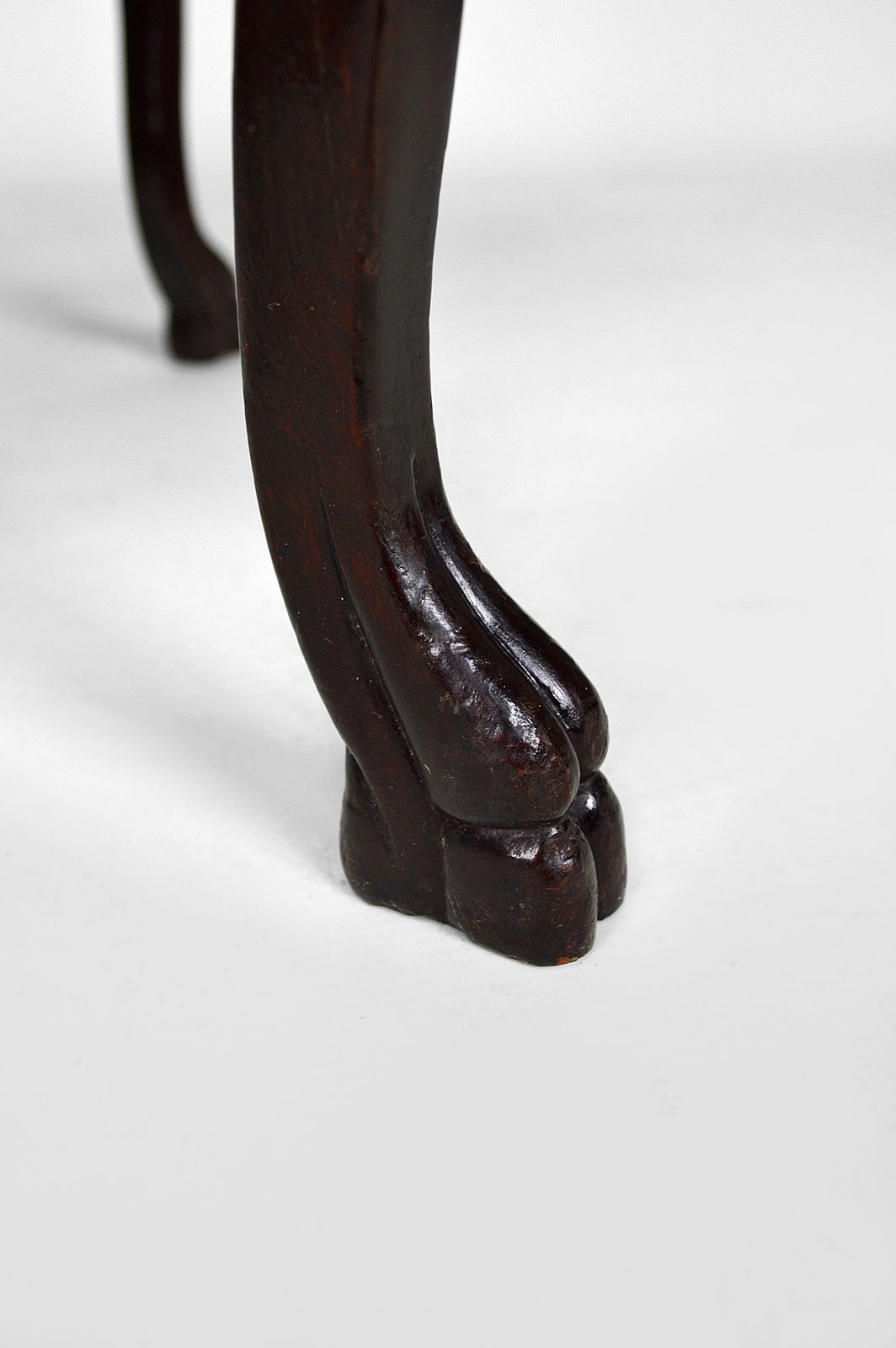 French Japonism Carved Wood & Lacquered Panels Side Table, 1880s photo 2400.0