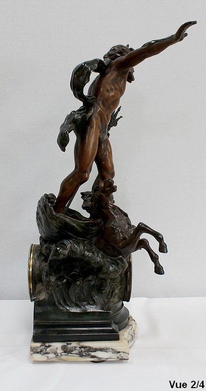 photo buy 3 Piece Spelter Fireplace Set, Early 20th Century