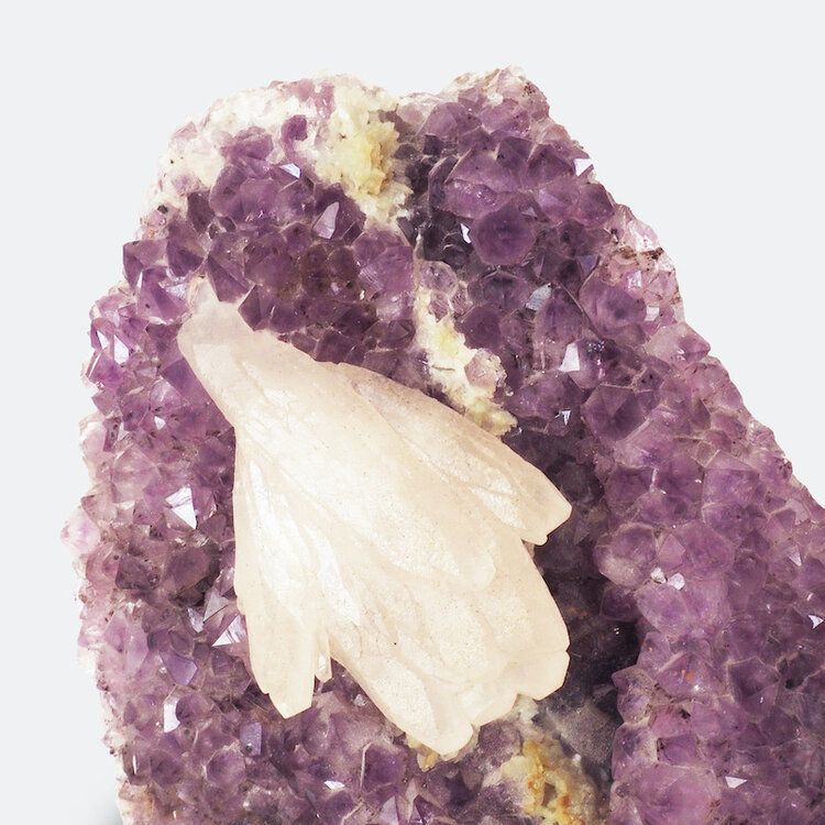 Amethyst Calcite Formation photo vintage