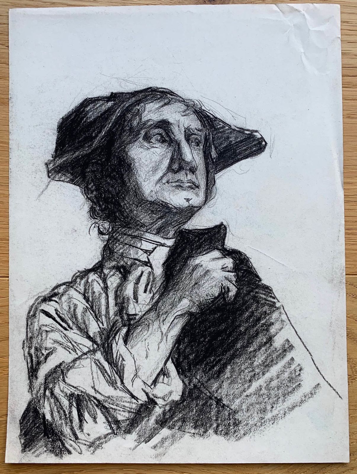 William Monk (1863 1937): Original Portrait Drawing Of Gentleman In 18th Century Dress, C. 1910s/ 1920s. photo for sale