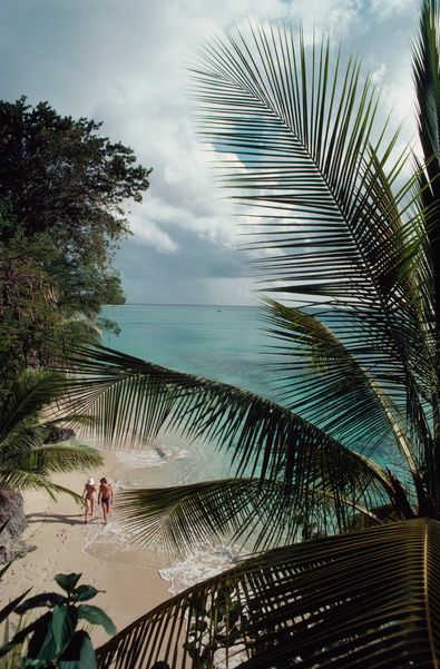 ' Barbados Beach ' By Slim Aarons Oversized C Type