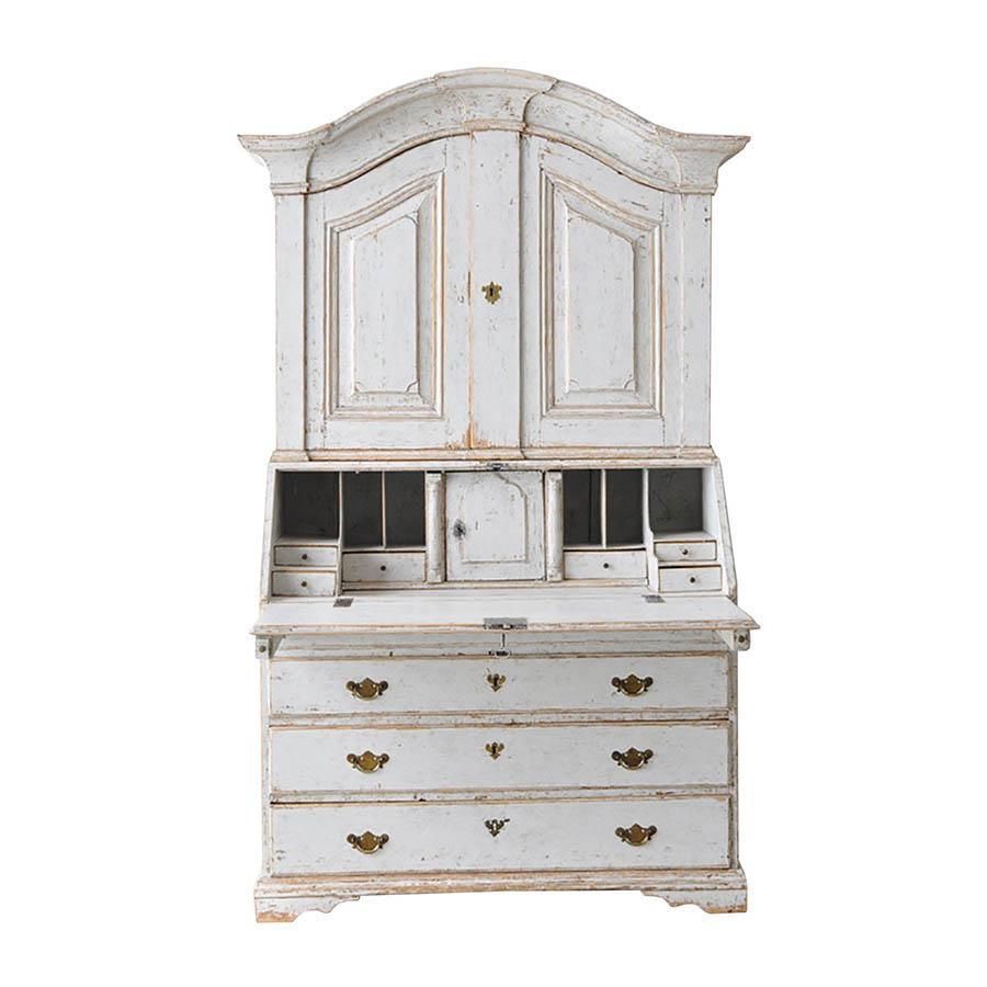 Period Swedish Two Part Secretary photo furniture